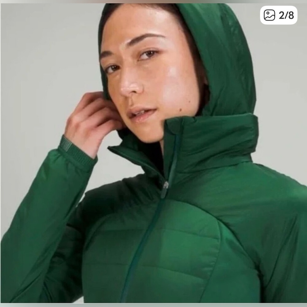 Lululemon Women’s Size 10 Down for It All Jacket in Everglade Green NWT - Picture 7 of 11